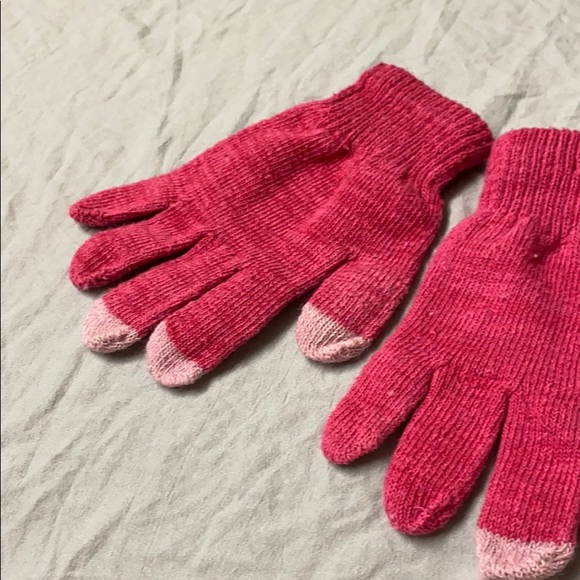 ✅ PINK Girls Girl Kids Tech Touch Warm Winter Gloves Glove Mittens Hand Warmers - Picture 6 of 8